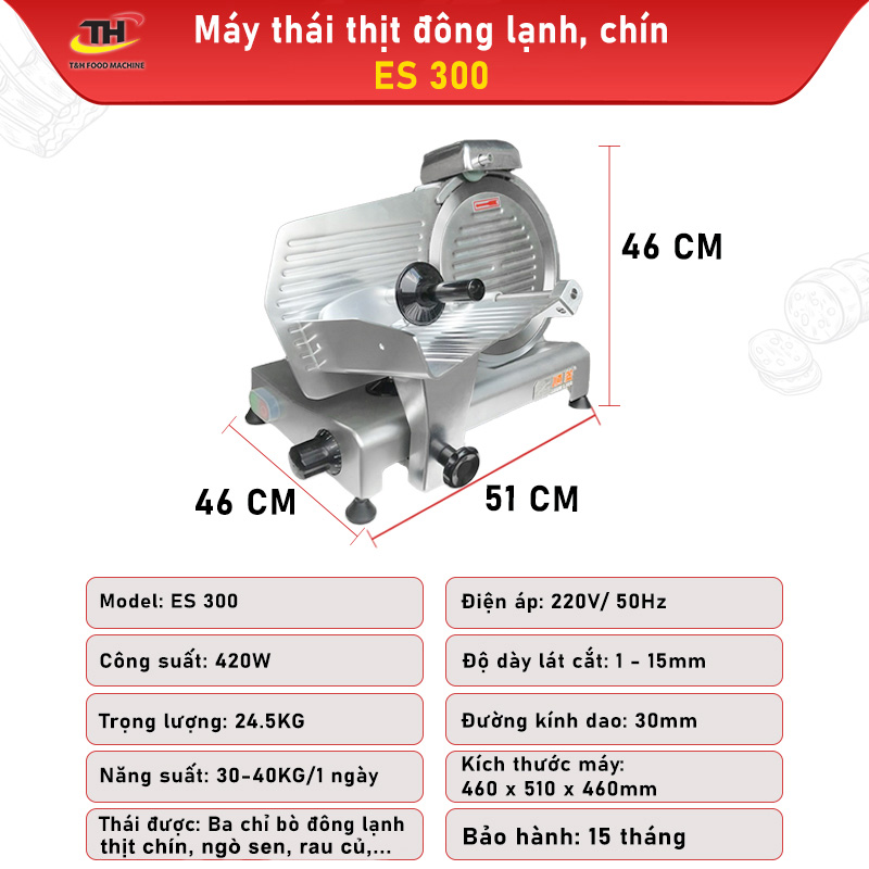 Máy Thái Thịt Chín, Thịt Đông Lạnh ES-300